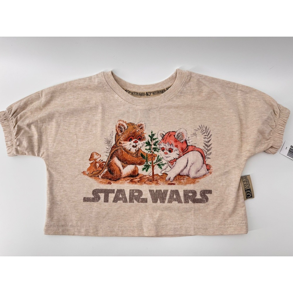 Disney Star Wars Return of the Jedi 40th Anniversary Girl's Ewok Shirt 4 NWT